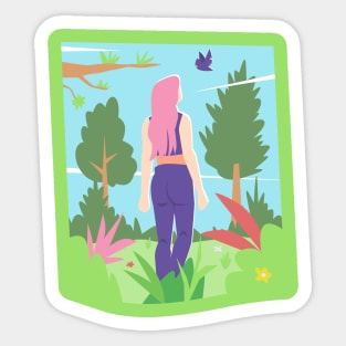 Nature Girl Sticker